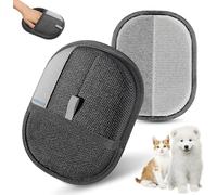 Jioroos Pet Hair Removal Glove for Cats & Dogs, Upgraded Electrostatic Reusable Pet Hair Remover Tool, Magic Fur Removal Mitt for Laundry, Couch, Carpet, Car Seat, Pet Grooming Gloves (1)