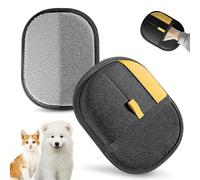 Jioroos Pet Hair Remover Gloves for Cats & Dogs, Electrostatic Pet Hair Removal Gloves Brush for Pets Hair, Upgraded Animal Fur Removal Tool, Reusable Cats & Dogs Grooming Gloves for Hair Removal (2)