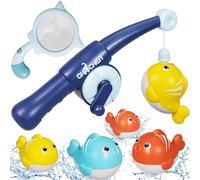 Jiosdo Baby Bath Toys, 7 Pcs Magnetic Fishing Game Toys for Kids, Fishing Bath Toys for Toddlers, Paddling Pool Toys for Boy Girl