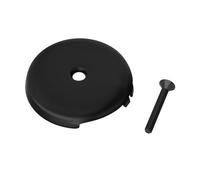 JIOTAR 3-1/8" Single Hole Bathtub Overflow Face Plate-Bathtub Overflow Drain Cover with Screw Fits Most Standard Bath Tub Drains (Black)