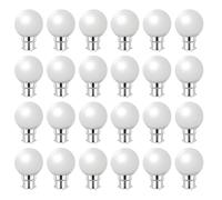 Jiotouhu 24 Pack 2W Warm White LED Light Bulb B22 Bayonet, Decorative Festoon Small Golf Ball Bulb For Outdoor Indoor String Christmas Tree Fairy Party Night Lights