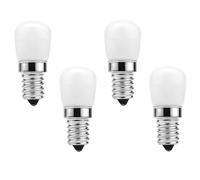 Jiotouhu 240V E14 Small Edison Screw Bulb Fridge Lamp 30W Halogen Replacement 3W SES Mini LED Bulb Cold White 6500K E14 LED Pygmy Lamp for Refrigerator/Microwave/Extractor Hood/Sewing Machine(4pcs)