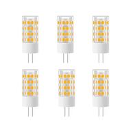 Jiotouhu 6 Pack G4 Led Bulbs 5W Equivalent to 50W, 51 LEDs, 500 Lumens, 360 Degree Beam Angle, AC/DC 12V, Non-Dimmable, 3000K Warm White