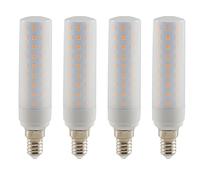 Jiotouhu E14 Led Light Bulb, 15W is Equivalent to 150W Halogen Bulbs, Edison Screw Corn Bulbs, Warm White 2700K, 96×2835 SMD LED Chips, 360 °Illumination Angle, 1500Lm, Non dimmable, Pack of 4