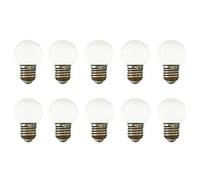 Jiotouhu E27 LED Light Bulb,2W LED Golf Ball Bulb, 20W Incandescent Bulb Equilavent, Transparent Cover, AC220-240V,200 Lumen,3000K Warm White Edison Screw Bulb, Non-Dimmable,10 Packs