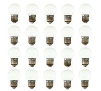 Jiotouhu E27 LED Light Bulb,Colored Bulb 2W LED Golf Ball Bulb, 20W Incandescent Bulb Equilavent, AC220-240V,200 Lumen,3000K Warm White Edison Screw Bulb, Non-Dimmable,20 Packs