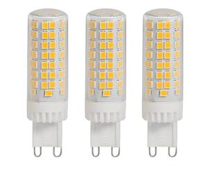 Jiotouhu G9 LED Bulbs Non-Dimmable Warm White 3000K, 10W Equivalent to 100W Halogen, 1000lm, 220-240V No Flicker Energy Saving G9 Bulb for Chandelier, Ceiling Lights Pack of 3