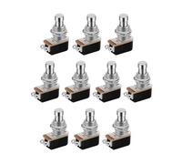 JIOYUNG eufeifeiegds 10PCS SPST Momentary Soft Touch Foot Switch Normally Open 2 PIN Stomp Box Push Button Footswitch For Guitar Effect wefeiegds