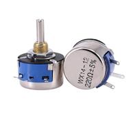 JIOYUNG eufeifeiegds 1PC Single-Turn Wirewound Potentionmeter WX14-12 3W 470Ohm 100Ohm 1K 2.2K 4.7K Balance Potentiometer wefeiegds(4.7K Ohm)