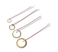 JIOYUNG eufeifeiegds 5/10/20PCS Buzzer Piezoelectric Piezo Ceramic Wafer Plate Piezo Element Diameter 12MM 15MM 18MM 20MM 27MM 35MM 50MM with Wire(20PCS 15MM)
