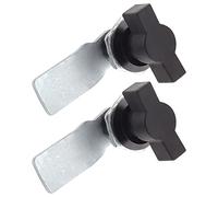 Jiozermi 2 Packs 5/8" Thumb Operated Offset Cam Lock Fits on 0.35''(9mm) Max Panel Thickness, T Handle Swing Knob Turn Cam Lock, Thumb Cam Lock for Machine Cabinet Drawer