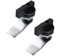 Jiozermi 2 Packs 7/8" Thumb Operated Offset Cam Lock, T Handle Swing Knob Turn Cam Lock, Thumb Cam Lock for Machine Cabinet Drawer