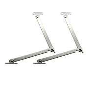 Jiozermi 2 Packs Lid Support Hinge, 180 Degree Rotatable Hinges, 201 Stainless Steel Lid Stay Hinge for Boxes Cases Cabinet