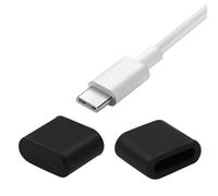 Jiozermi 20 Pcs Silicone USB C Anti Dust Caps - Black Type C Male Port Charging Port Cover Protector Cap for Any Type C Charging Male Port