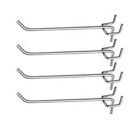 Jiozermi 50 Pcs Pegboard Hooks 5 Inch, Heavy Duty Peg Hooks, Metal Shelving Hooks fits 1/4” and 1/8" Pegboard Garage Storage Organizer