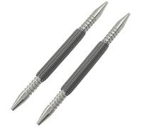 Jiozermi Dual Head Nail Setter, 3/32″& 1/8″ Spring Loaded Nail Set, Spring Loaded Center Punch Nail Hole Punch, 3500 PSI Striking Force Counter Punch