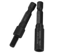 Jiozermi M4 Hanger Bolt Driver and Threaded Insert Driver, Dual-Ended Hex Shank Socket 1/4" Chrome Molybdenum Steel Shaft for M4 Hanger Bolts DIY and Professional Use