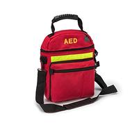 Jipemtra First Aid Bag AED Medical 1st Aid Empty Rescue Defibrillator First Responder Bags for Emergency Critical Healthcare Protection (Bag Only) (Red)