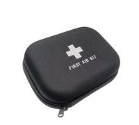 Jipemtra First Aid Hard Case Empty First Aid Hard Case First Aid EVA Medicine Red Medical Bag for Home Health Emergency Pets Dog First Responder Camping Outdoors (Round 17.2x13.5x5.6cm)