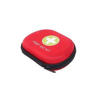 Jipemtra First Aid Hard Case Empty, First Aid Hard Shell Case EVA Red Medical Case for Home Health First Emergency Responder Empty Camping Outdoors (Red SMG)