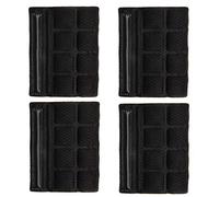 Jipemtra Helmet Chin Pad Foam Pads Set Chin Strap Padding Replacement Universal for Cycling Bike Motorcycle Outdoor Racing (Black 4PCS Nylon)