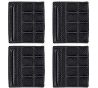 Jipemtra Helmet Chin Pads Foam Pads Set Chin Strap Padding Replacement Universal for Cycling Bike Motorcycle Helmet (Black 4PCS)