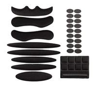 Jipemtra Helmet Padding Foam Kit 27Pcs Bicycle Replacement Pads Universal Helmet Foam Pads Set for Bike Motorcycle Cycling Outdoors (Black)