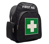 Jipemtra Red Emergency Backpack First Aid Bag Empty Medical First Aid Back Pack Trauma Bag for Hiking Camping Daycare Vacation Outdoors Pet Dog Cat (Black Green)