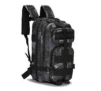 Jipemtra Tactical First Aid Bag MOLLE EMT IFAK Backpack Military Emergency (Python Black 25L)