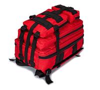 Jipemtra Tactical First Aid Bag MOLLE EMT IFAK Backpack Rucksack Emergency (Red 25L)
