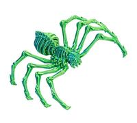 Jipersuo 3D Printed Double Head Skeleton, Glow in The Dark Articulated Animals Toys for Kids, Christmas Halloween Decorations for Boys and Girls, Halloween Prank Props Party Supplies 05