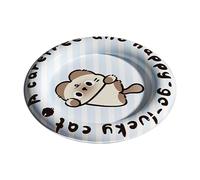 Jipersuo Cooling Mat for Cats Cute Cat Print Mat Round Summer Ice Pad for Cats Small Dogs Reusable Gel Bed Indoor Use Cat Sleeping Hot Weather