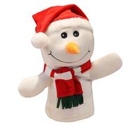 Jipersuo Cute Christmas Snowman Finger Puppet Soft Christmas Hand Puppet Suitable for Interaction PP Role Play Accessory Perfect for Holiday Entertainment 50