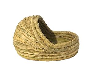 Jipersuo Dog Mat Rabbit Grass House Natural Hand Woven Seagrass Play Hay Bed Hut Toy for Bunny Hamster Pig Utility Non Chew Toy