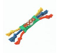 Jipersuo Dog Toys Indestructible Durable Chew for Dogs Interactive Teething Playthings Squeaky and Sturdy for Puppies Doggie Rainbow Rope Knots Rope Doggie Teething Durable and Sound Making