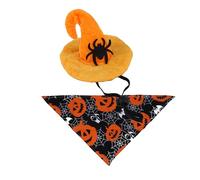 Jipersuo Halloween Pet Sets: Bat Hat Pumpkin Wipes Cat Costume and Funny Accessories 45