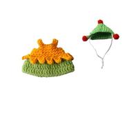 Jipersuo Hamster Hat Mini Party Hat Suitable for Small Animals Cute Handmade Knitted Beret Small and Adorable Perfect for Such As Bearded Pigs 17