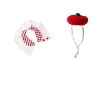 Jipersuo Hamster Hat Mini Party Hat Suitable for Small Animals Cute Handmade Knitted Beret Small and Adorable Perfect for Such As Bearded Pigs 17