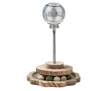 Jipersuo Interactive Cat Toys with Flower Wheels and Hairballs Durable That Provide Self Entertainment for and Cats (29x22x22cm) 06