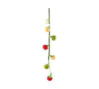 Jipersuo Interactive Fruit Shaped String， Cat Teaser Squeaky String with Small Persimmon and Cherry Tomato Teeth Cleaning Chew Interactive Cat 36