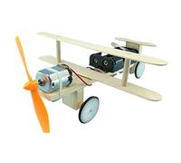 Jipersuo Kit Wooden Construction Science Projects Assembly Mechanical Models 3D Building DIY Educational Toys Taxiing Aircraft 50