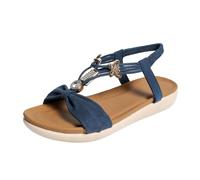 Jipersuo Ladies Summer Shoes European & American Import Plus Size Summer Sandals Bohemian Style Casual Beach Sandals for Women