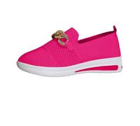 Jipersuo Ladies Walking Shoes Round Toe Hiking Shoes Women Comfortable Flat Women's Walking Orthopaedic Casual Breathable for Work Shopping Gardening