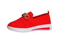 Jipersuo Ladies Walking Shoes Round Toe Hiking Shoes Women Comfortable Flat Women's Walking Orthopaedic Casual Breathable for Work Shopping Gardening