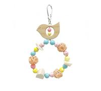 Jipersuo Natural Woven Ring Swing Bird for Parrots Chewing Perching and Playing Activity 14