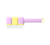 Jipersuo Pet Grooming Brush Lint Remover Self Cleaning Comb Special for Long Haired Massage and Detangling Soft and Gentle Easy To Brush. 04