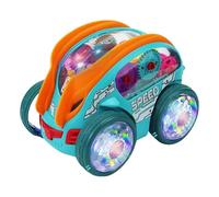 Jipersuo Powered Stunt Flip Car With Rotating & Rolling Action Light & Music Effects Educational Toy Vehicle for Boys & Girls Ages 1 3 Years 30