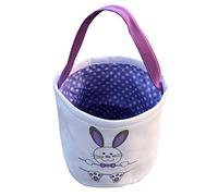 Jipersuo Printed Candy Easter Bag Rabbit Bunny Gift Holiday Carry Canvas Housekeeping & Organizers 101
