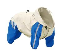 Jipersuo Raincoat and Adjustable Lightweight Yellow | Hooded Raincoat Suitable for Puppies Medium Sized Dogs Rainy Days Snowy Days Visible At Night 45