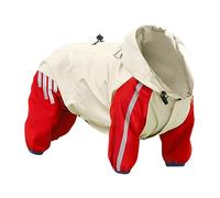 Jipersuo Raincoat and Adjustable Lightweight Yellow | Hooded Raincoat Suitable for Puppies Medium Sized Dogs Rainy Days Snowy Days Visible At Night 45